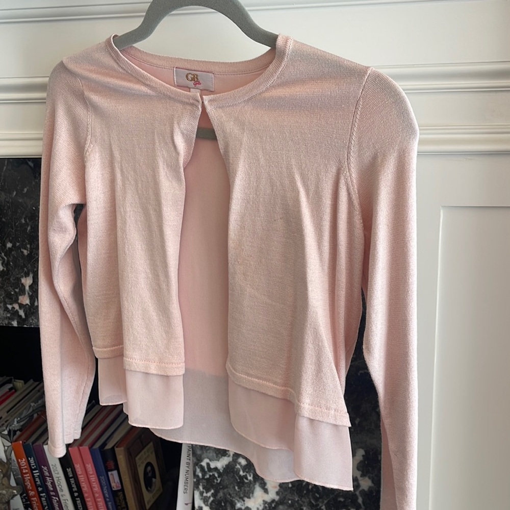 GB girls light pink sweater size L